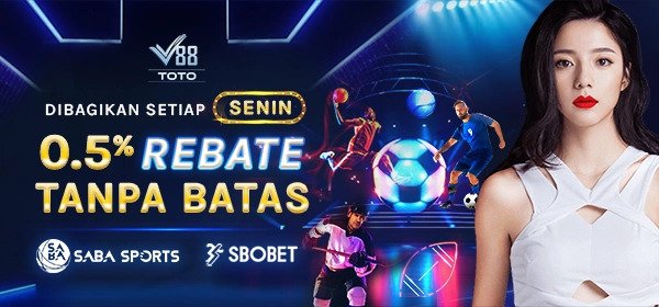 V88Toto Komisi Rolingan 0.5% Unlimited Sportbook